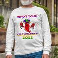 Whos Your Crawdaddy Crawfish Flag Mardi Gras Long Sleeve T-Shirt T-Shirt Gifts for Old Men