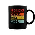 8Th Birthday Gifts Legend Since May 2014 8 Years Old Coffee Mug