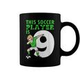 9Th Birthday Soccer Lover 9 Year Old Soccer Player Costume Coffee Mug