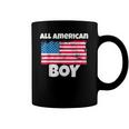 All American Boy Usa Flag Distressed 4Th Of July Coffee Mug