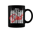 All American Dad Retro 4Th Of July Cool & Funny Melanin Art Coffee Mug