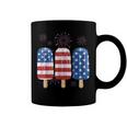 America 4Th Of July Popsicle Ice Cream Us Flag Patriotic Coffee Mug