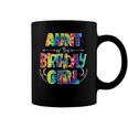 Aunt Of The Birthday Girl Matching Family Tie Dye Coffee Mug