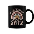 Awesome Since 2012 10Th Birthday Rainbow Gifts Born In 2012 Coffee Mug