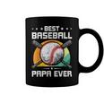 Best Baseball Papa Ever Baseball Lover Dad Coffee Mug