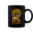 Black Women Afro Hair Art Gemini Queen Gemini Birthday Coffee Mug