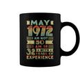 Born May 1972 50Th Birthday Made In 1972 50 Year Old Coffee Mug