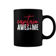 Captain Awesome Funny Sailing Boating Sailor Boat Coffee Mug