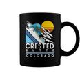Crested Butte Colorado Retro Snowboard Coffee Mug