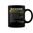 Dickson Name Gift Dickson Facts V2 Coffee Mug