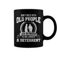 Dont Mess With Old People Funny Saying Prison Vintage Gift Coffee Mug