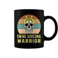 Ewings Sarcoma Warrior Skull Women Vintage Yellow Ribbon Ewings Sarcoma Ewings Sarcoma Awareness V2 Coffee Mug