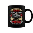 Father Grandpa Being A Dad Is An Honor Being A Papou Is Priceless74 Family Dad Coffee Mug