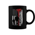 Father Grandpa Day Firefighter Dad America Flag For Hero 375 Family Dad Coffee Mug