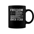 Freedom Over Fear - Pro Gun Rights 2Nd Amendment Guns Flag Coffee Mug