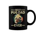 Funny Best Pug Dad Ever Art For Pug Dog Pet Lover Daddy Coffee Mug