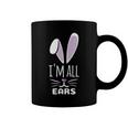 Funny Cute Pastel Purple Bunny Im All Ears Rabbit Happy Easter Day Gift For Girls Women Mom Mommy Family Birthday Holiday Christmas Coffee Mug