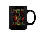 Funny I Paused My Game To Celebrate Juneteenth Black Gamers Coffee Mug