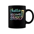 Hello 2Nd Grade Tie Dye Teachers Kids Back To School Funny Coffee Mug
