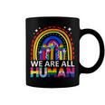 Human Lgbt Flag Gay Pride Month Transgender Rainbow Lesbian Coffee Mug