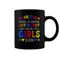 I Prefer Eating Out Girls Lgbtq Lesbian Pride Month Funny Coffee Mug