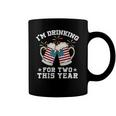Im Drinking For Two This Year Pregnancy 4Th Of July Coffee Mug