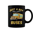 Kids Just A Boy Who Loves Buses Toddler School Bus Coffee Mug