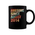 Kids Vintage 7Th Birthday Awesome Since August 2014 7 Years Old Coffee Mug