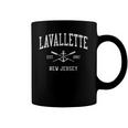 Lavallette Nj Vintage Crossed Oars & Boat Anchor Sports Coffee Mug