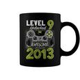 Level 9 Unlocked Awesome Since 2013 Video Gamer 9 Birthday Coffee Mug