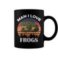 Man I Love Frogs Funny Retro Frog V2 Coffee Mug