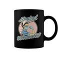 Masked And Vaccinated - Educated Vaccinated Caffeinated Dedicated Vintage Nurse Life Coffee Mug