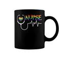 Nurse Rainbow Flag Lgbt Lgbtq Gay Lesbian Bi Pride Ally Coffee Mug