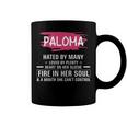 Paloma Name Gift Paloma Hated By Many Loved By Plenty Heart On Her Sleeve Coffee Mug