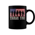 Patriotic American Flag Thank You For Men Women Kid Girl Boy Coffee Mug