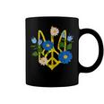 Peace In The Crest Of Ukraine Peace And Solidarity For Ukraine Coffee Mug