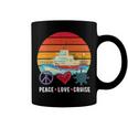 Peace Love Cruising Family Cruise Vacation Matching Gift V2 Coffee Mug