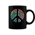 Peace Sign Rainbow Colors 70S 80S Party Coffee Mug