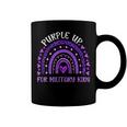 Purple Up For Military Kids Rainbow Military Child Month V2 Coffee Mug