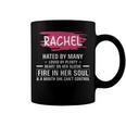 Rachel Name Gift Rachel Hated By Many Loved By Plenty Heart On Her Sleeve Coffee Mug