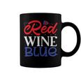 Red Wine Blue 4Th Of July Wine Red White Blue Wine Glasses V2 Coffee Mug