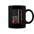 Reel Cool Bonus Dad American Flag Fishing Fathers Day Coffee Mug