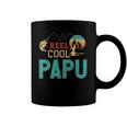 Reel Cool Papu Vintage Funny Fishing Rod Gift Fisherman Papu Coffee Mug