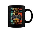 Retro Vintage Gaming 12 Years Old Level Up 12Th Birthday Boy Coffee Mug