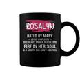 Rosalyn Name Gift Rosalyn Hated By Many Loved By Plenty Heart On Her Sleeve Coffee Mug
