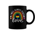 Teacher Ally Lgbt Teaching Love Rainbow Pride Month V2 Coffee Mug