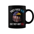 They Hate Us Cuz They Aint Us Bald Eagle Funny 4Th Of July Coffee Mug