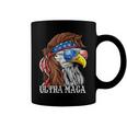 Ultra Maga Trump Sunglasses Eagle Head Usa Flag Bandana Coffee Mug