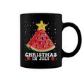 Watermelon Christmas Tree Christmas In July Summer Vacation V2 Coffee Mug