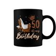 Womens Its My 50Th Birthday Queen 50 Years Old High Heels Coffee Mug